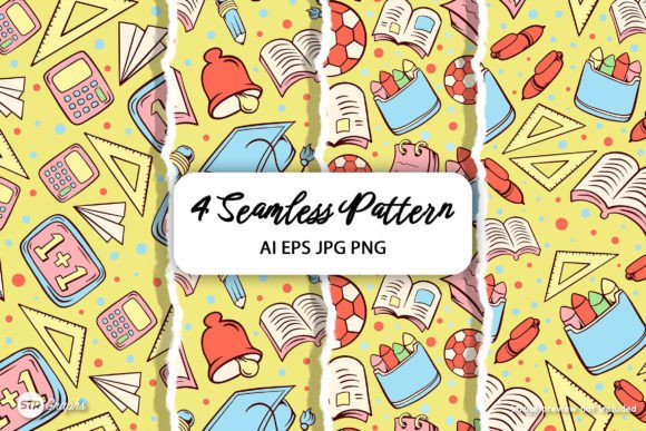 4 Back to School – Pattern Pack: Design Flexibility for Modern Educators and Creative Professionals
