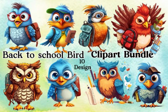 Back to School Bird: A Practical Clipart Asset for Educators and Creative Entrepreneurs