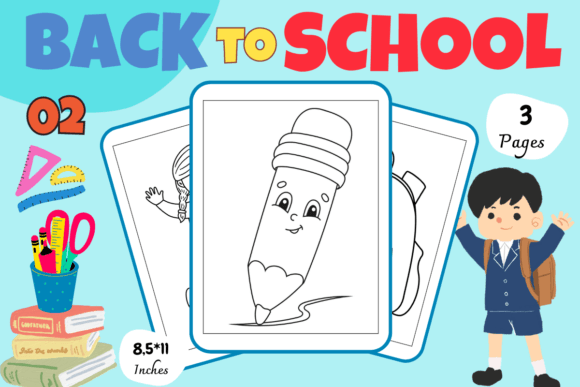 Back to School Coloring Pages 02
