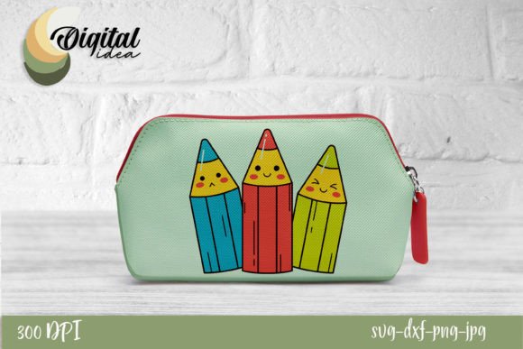 Back to School Pencil-box Design: Versatile Digital Files for Crafters, Educators & DIY Makers