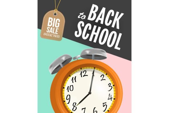 Back to School Sale Poster Design