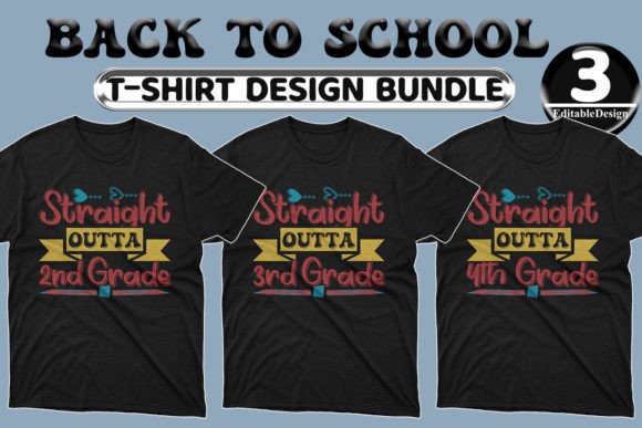 Back to School T-shirt Design Bundle-03: High-Quality Digital Designs for Educators, Parents & Crafters