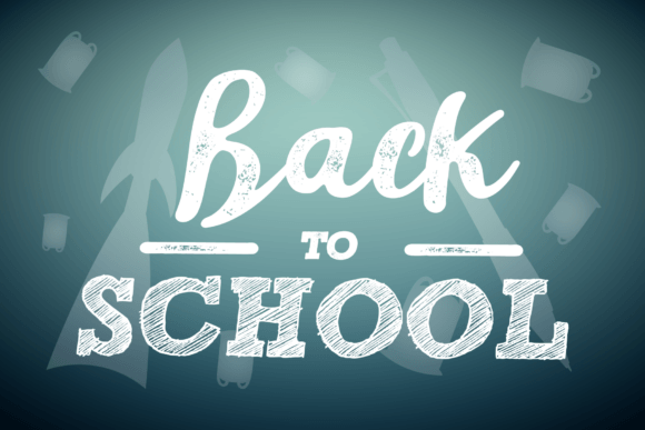 Back to School Vector Image Template
