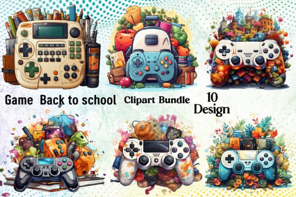 Game Back to School: Ready-Made PNG Clipart for Real Projects—Not Just Another Download