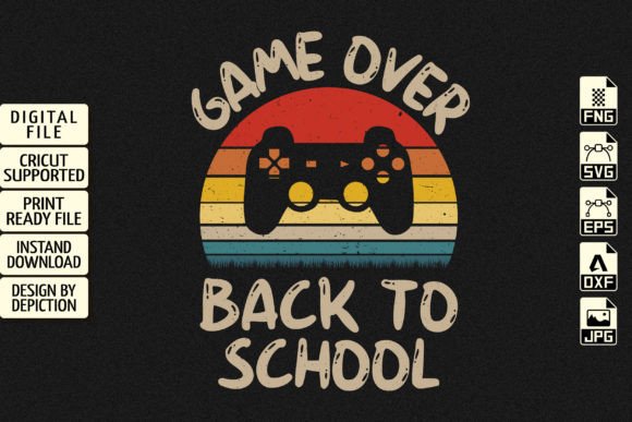 Game Over Back to School Vintage T-Shirt