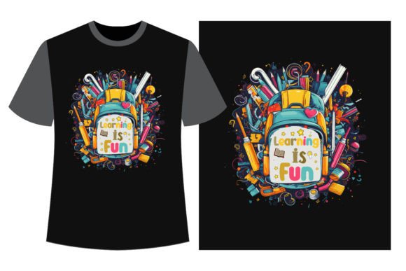 Learning is Fun Back to School T-shirt: A Practical Creative Asset for Educators and Print Entrepreneurs