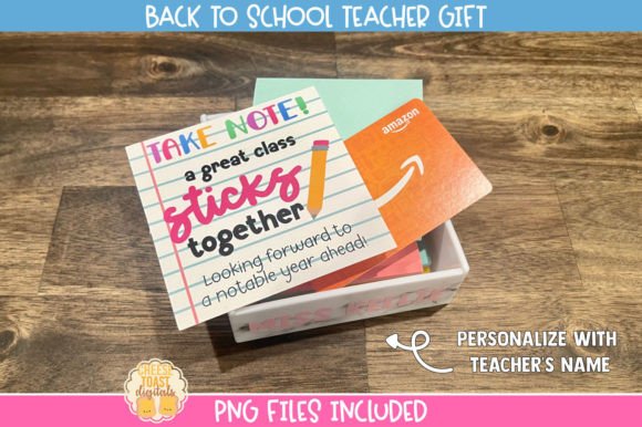 Take Note PNG Back to School Gift: A Thoughtful, Customizable Teacher Appreciation Resource